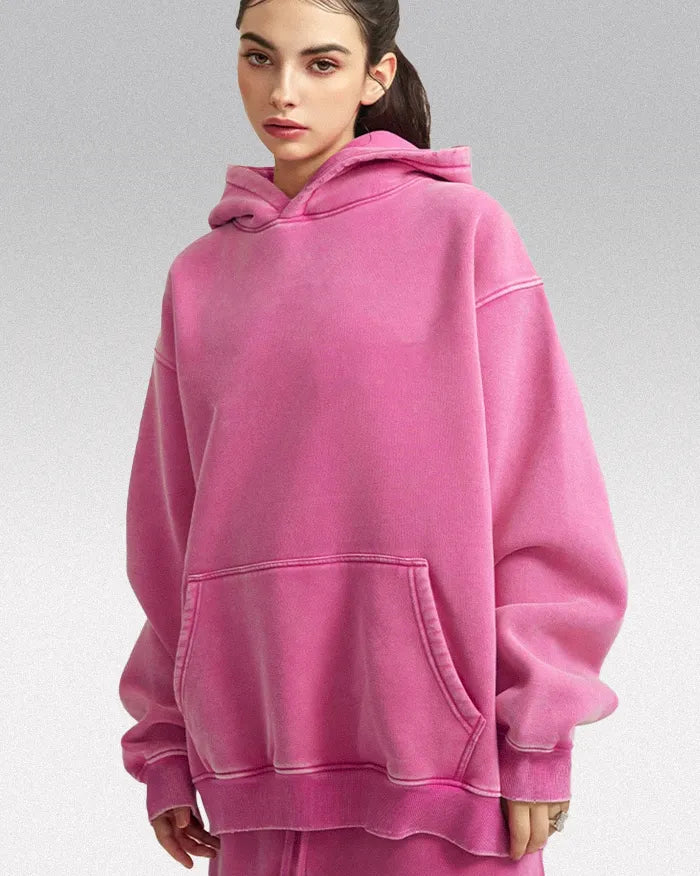 Heavyweight acid wash hoodie ’Plasma’