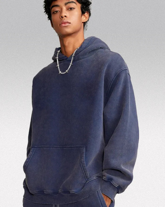 Heavyweight acid wash hoodie ’Plasma’