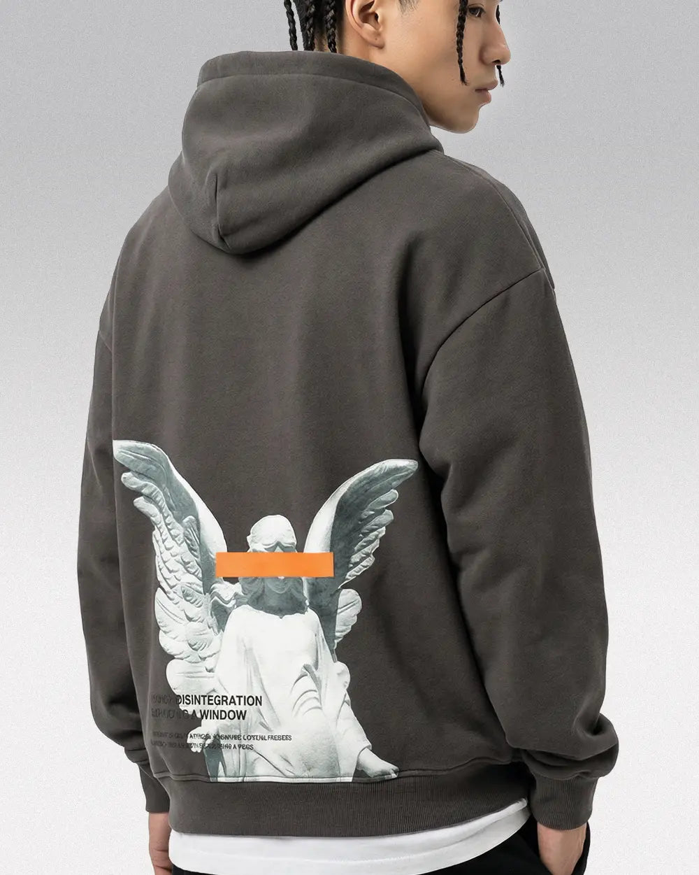 Hoodie y2k ’Angel’ - Grey / M