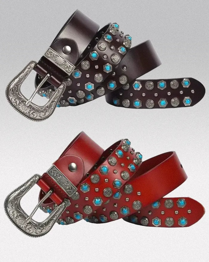 Men Studded belt ’Nephrite’