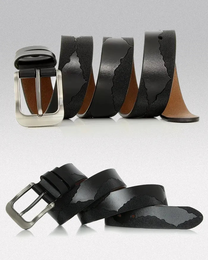 Men’s genuine leather belt ’Lunarwave’