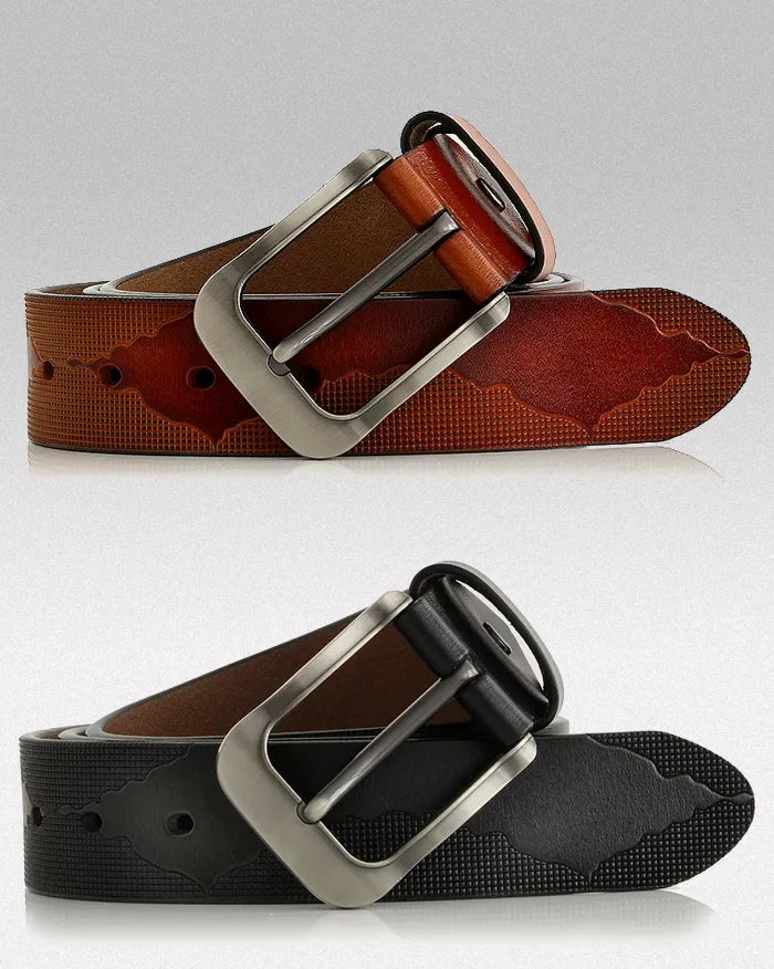 Men’s genuine leather belt ’Lunarwave’