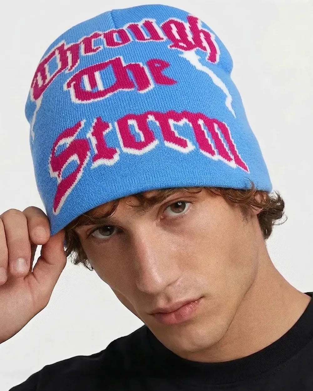 Men’s y2k beanie ’Through’