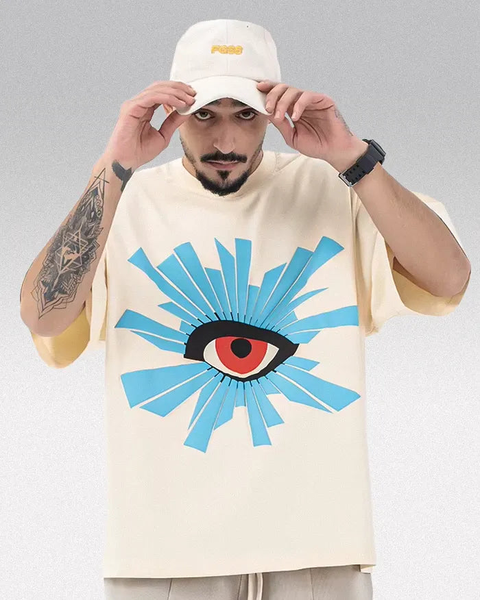 Original design t-shirt ’Korra’ - Apricot / M 55-65KG