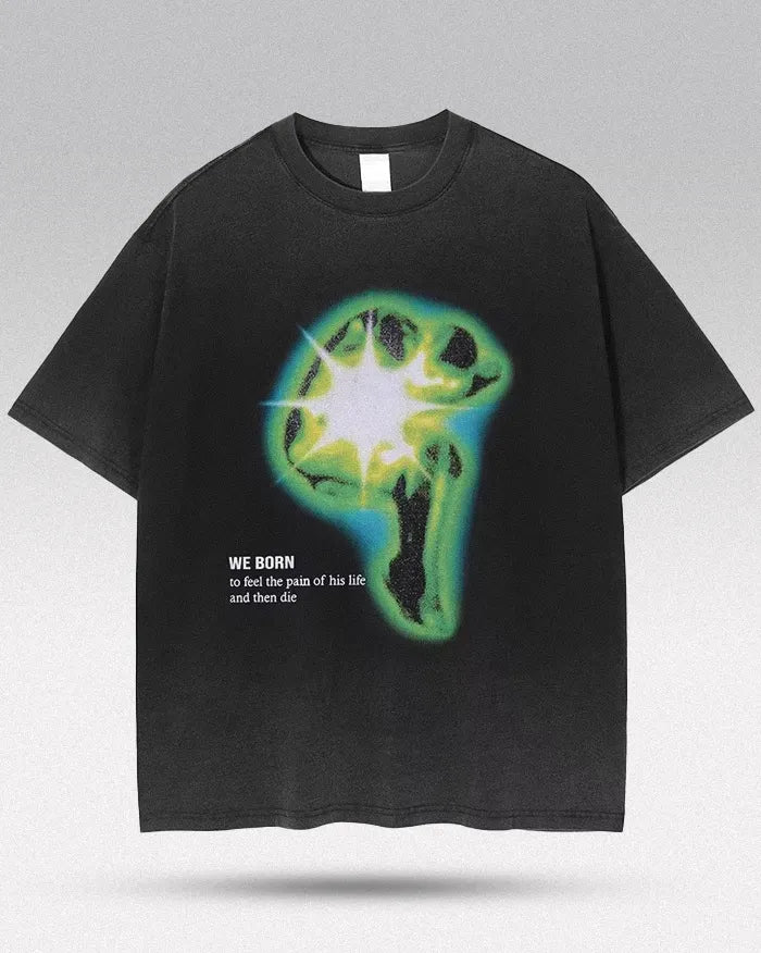 Oversize graphic tee ’Cosmotron’ - S