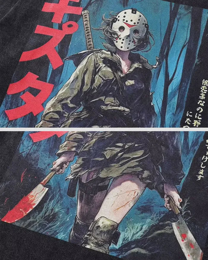 Oversized anime t shirt ’Shadow’