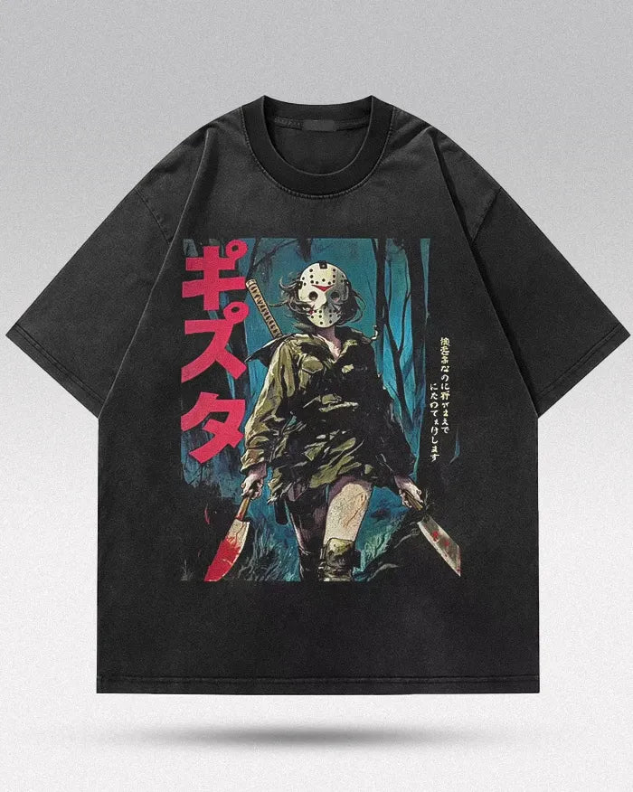 Oversized black t shirt ’Kinetic’ XS