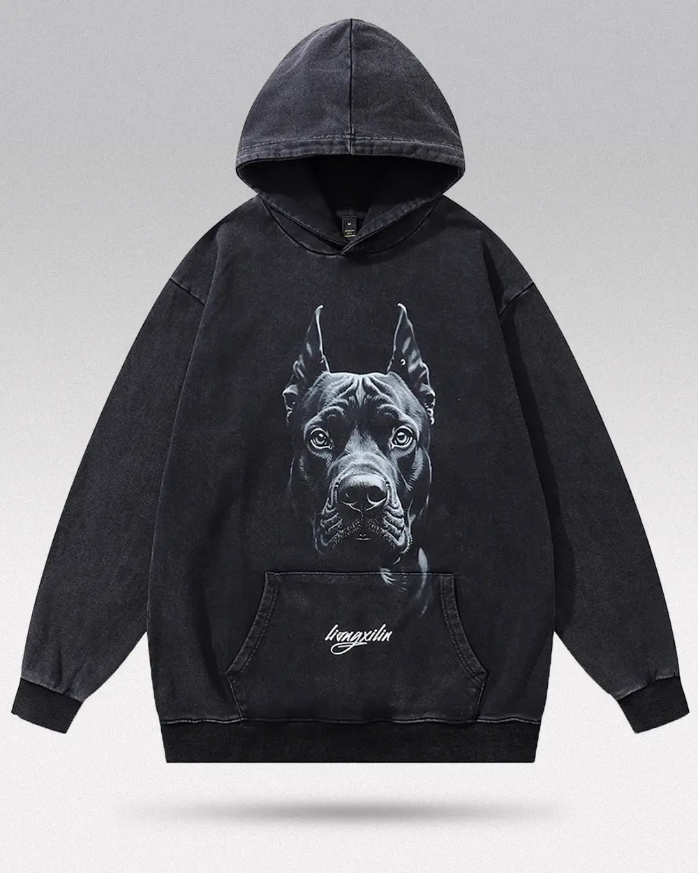 Oversized graphic hoodie ’Watchdog’
