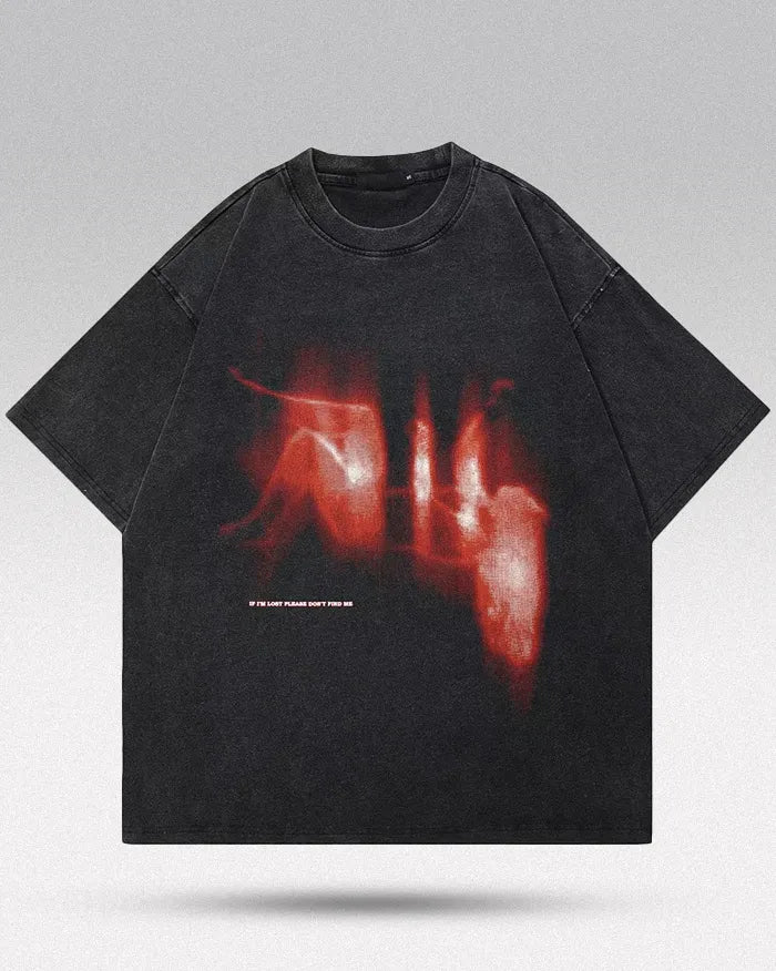 Oversized graphic tee ’Mystic’ S