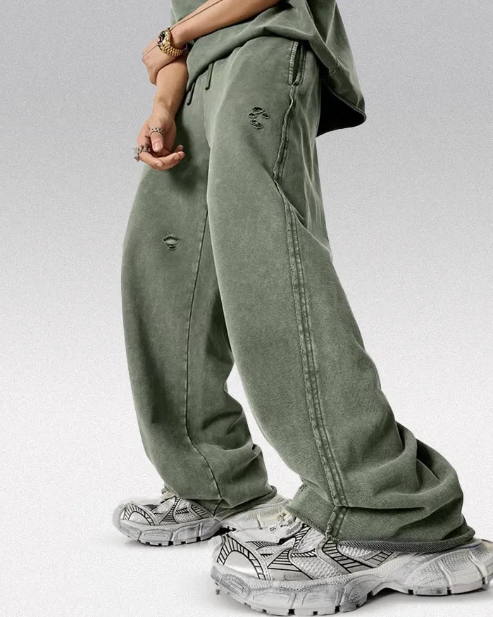 Oversized sweatpants ’Gamma’ - S / army green