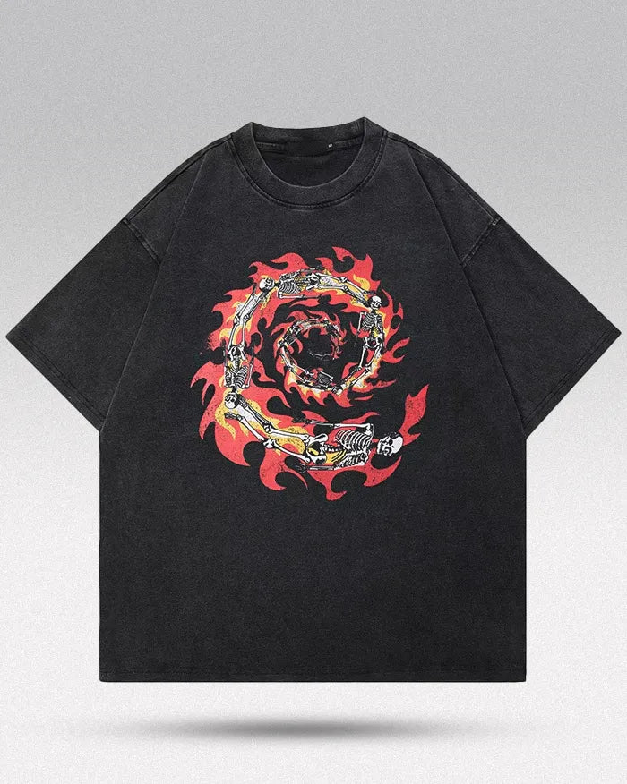 Oversized tee men ’Inferno’ - S