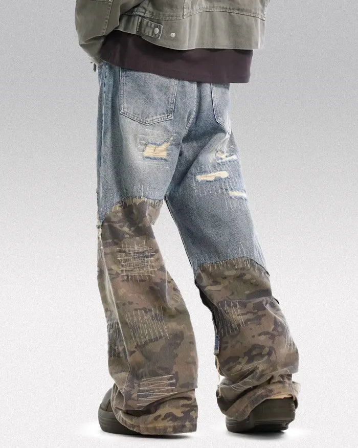 Patchwork jeans ’Alpha’