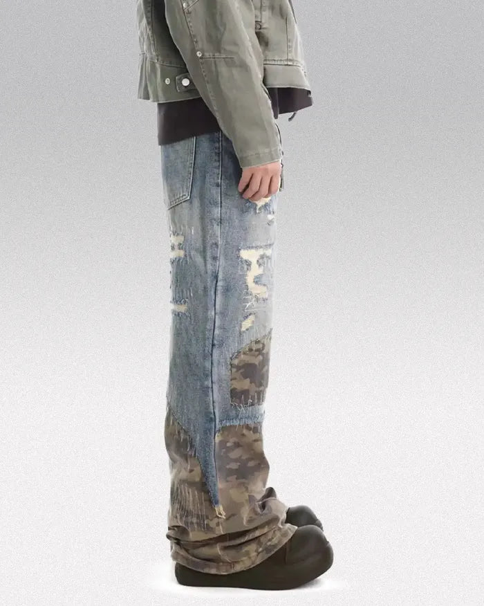 Patchwork jeans ’Alpha’