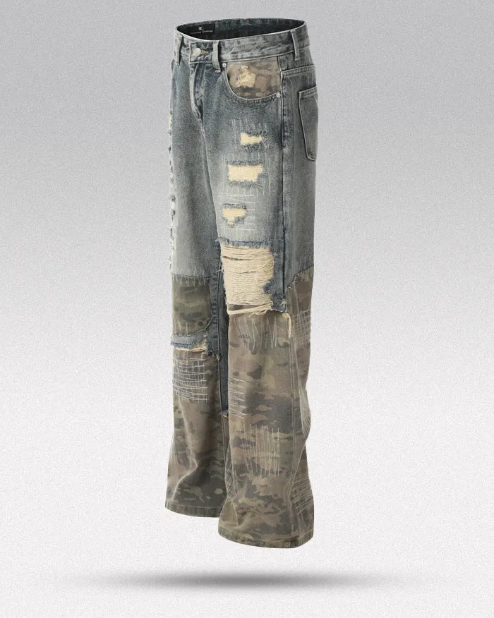 Patchwork jeans ’Alpha’