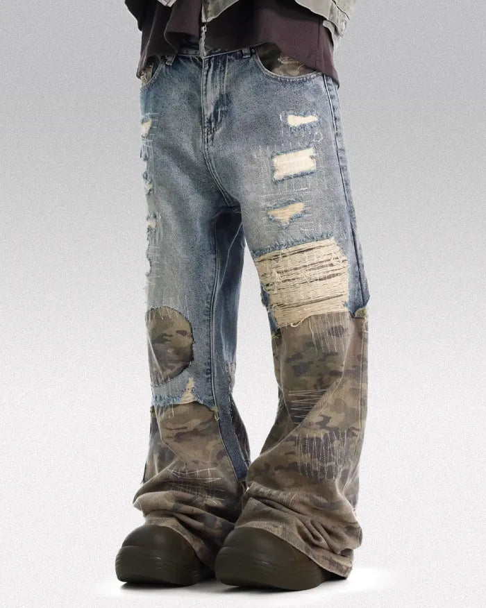 Patchwork jeans ’Alpha’