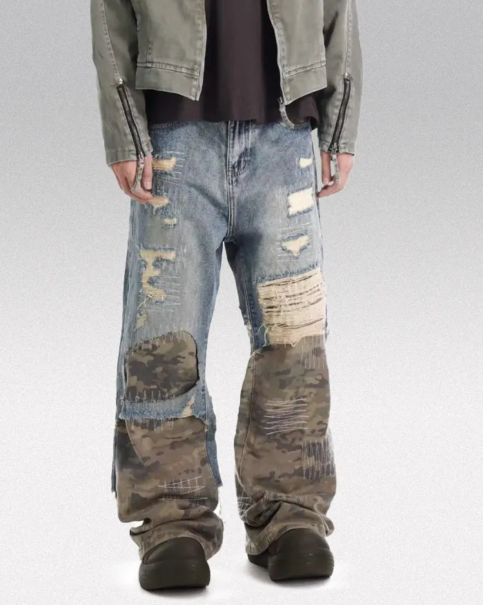 Patchwork jeans ’Alpha’