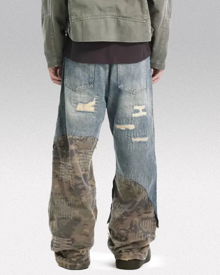 Patchwork jeans ’Alpha’