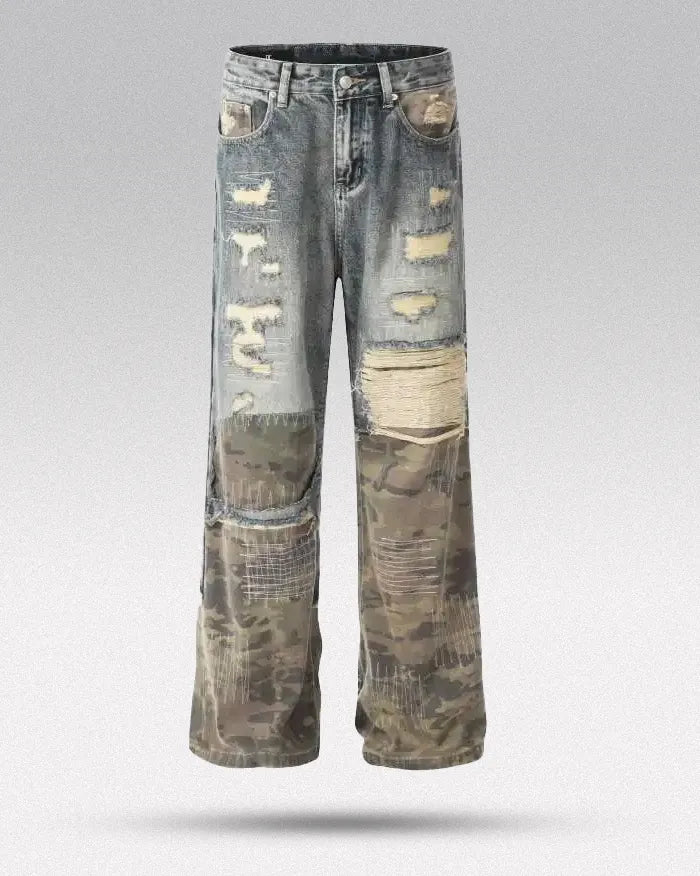 Patchwork jeans ’Alpha’