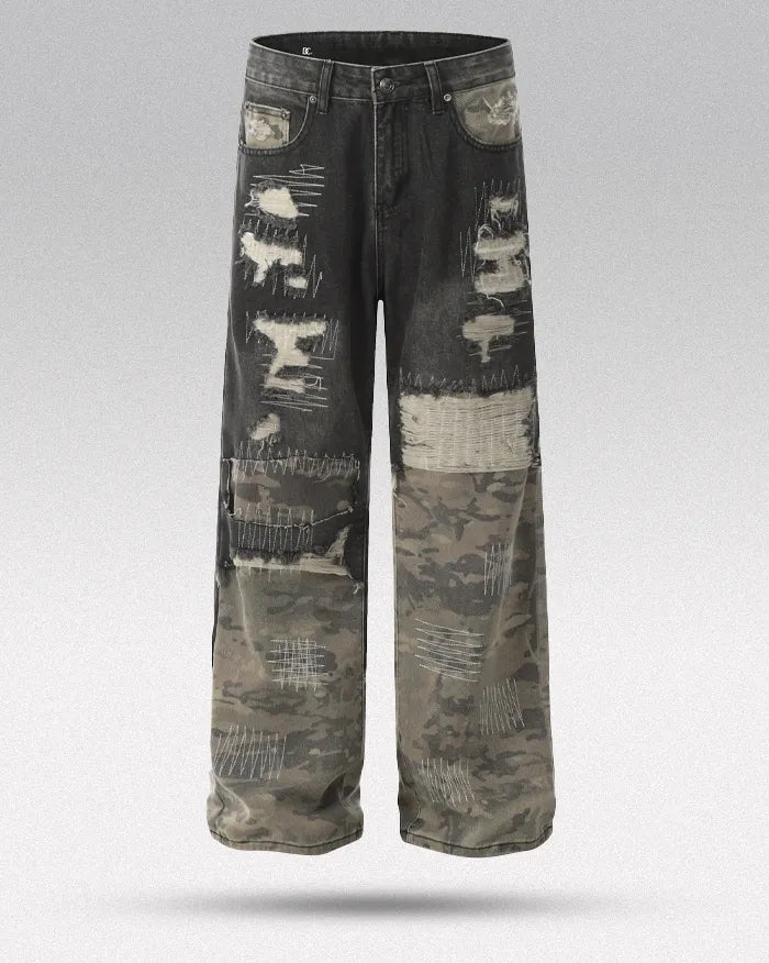 Patchwork jeans ’Alpha’ black / S