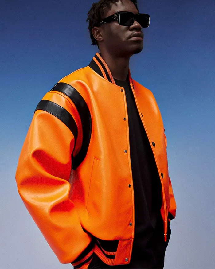 Pu Leather Bomber Jacket ’Horizon’