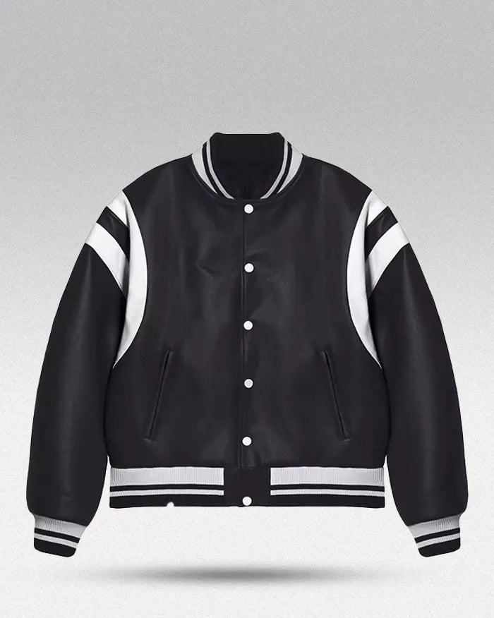 Pu Leather Bomber Jacket ’Horizon’