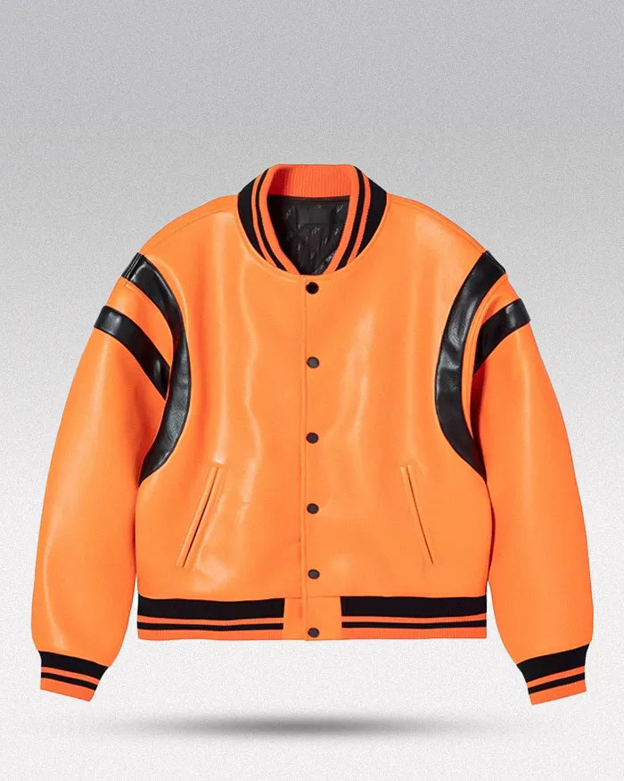 Pu Leather Bomber Jacket ’Horizon’