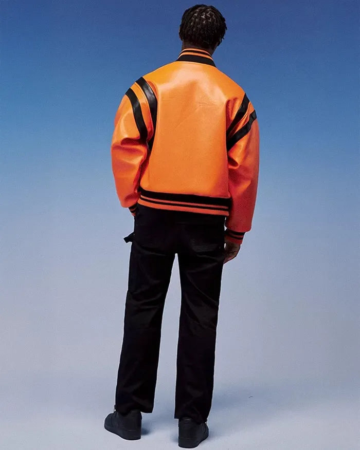 Pu Leather Bomber Jacket ’Horizon’