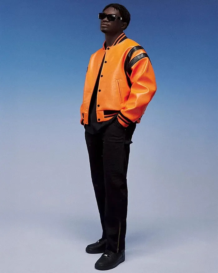 Pu Leather Bomber Jacket ’Horizon’