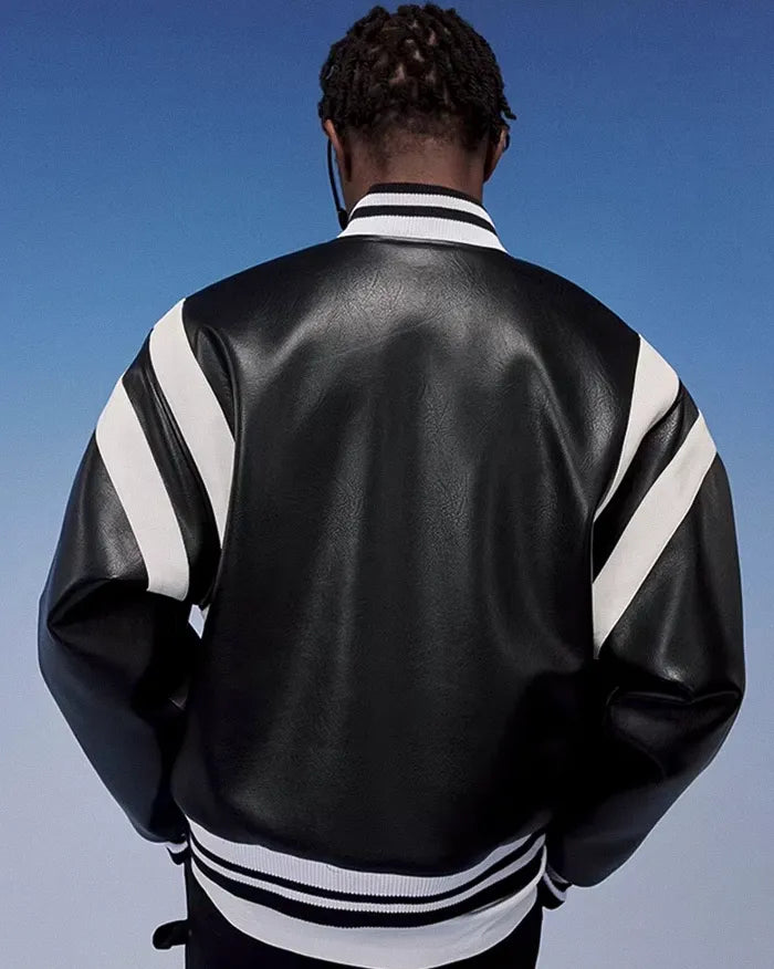 Pu Leather Bomber Jacket ’Horizon’
