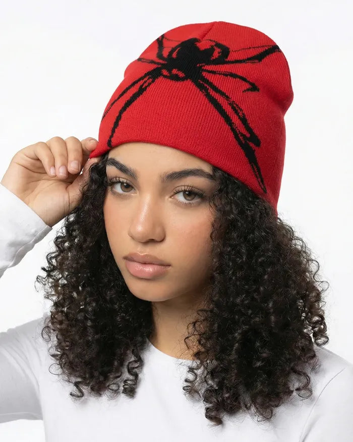 Red Spider Beanie ’Obsid’