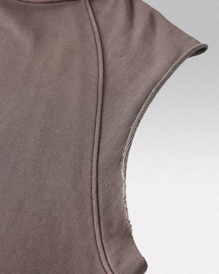 Sleeveless hoodie ’Lazuli’