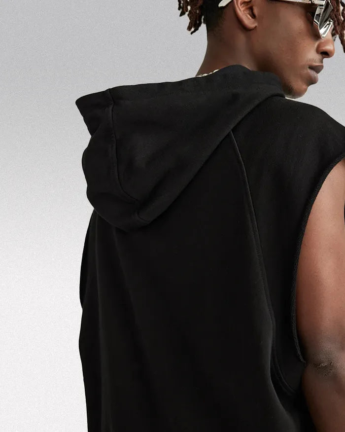 Sleeveless hoodie ’Lazuli’