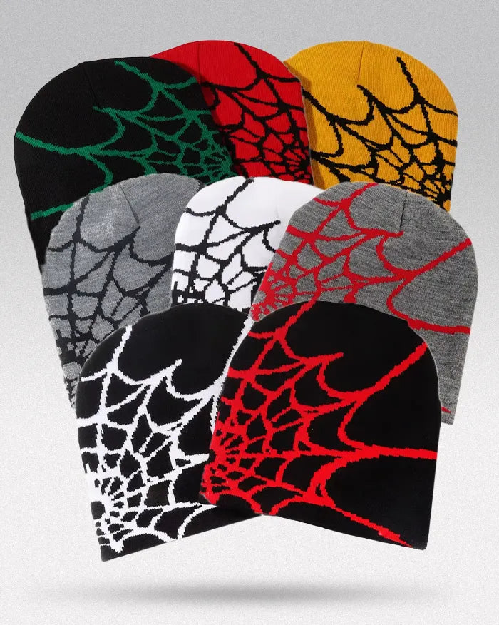 Spider Web Beanie ’Pyro’