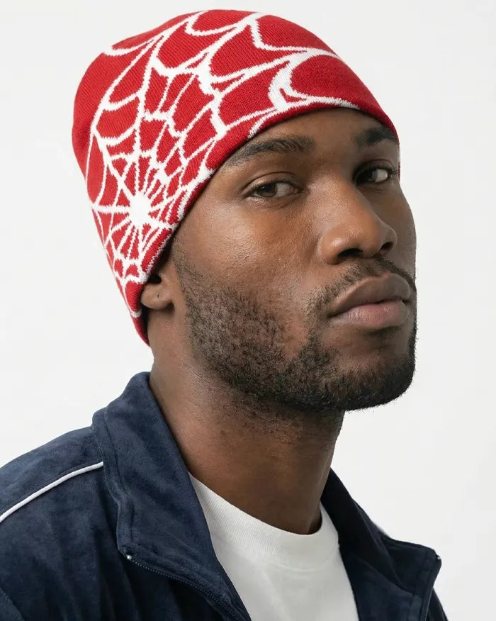 Spider Web Beanie ’Pyro’