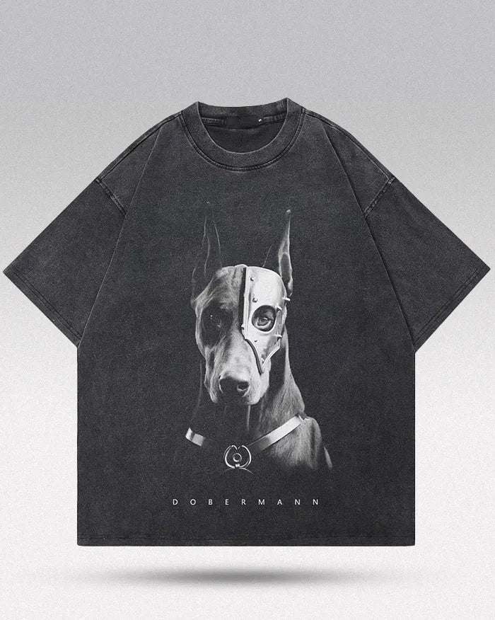 Streetwear graphic tee ’Dobermann’ S