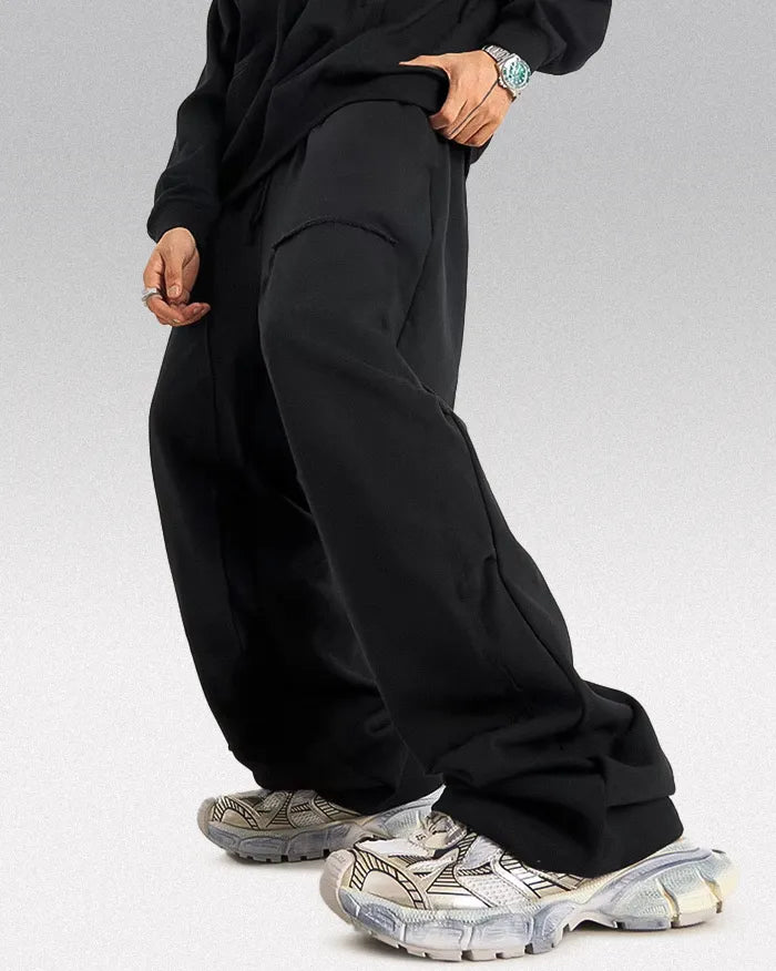 Sweatpants y2k ’Flare’ - black / S