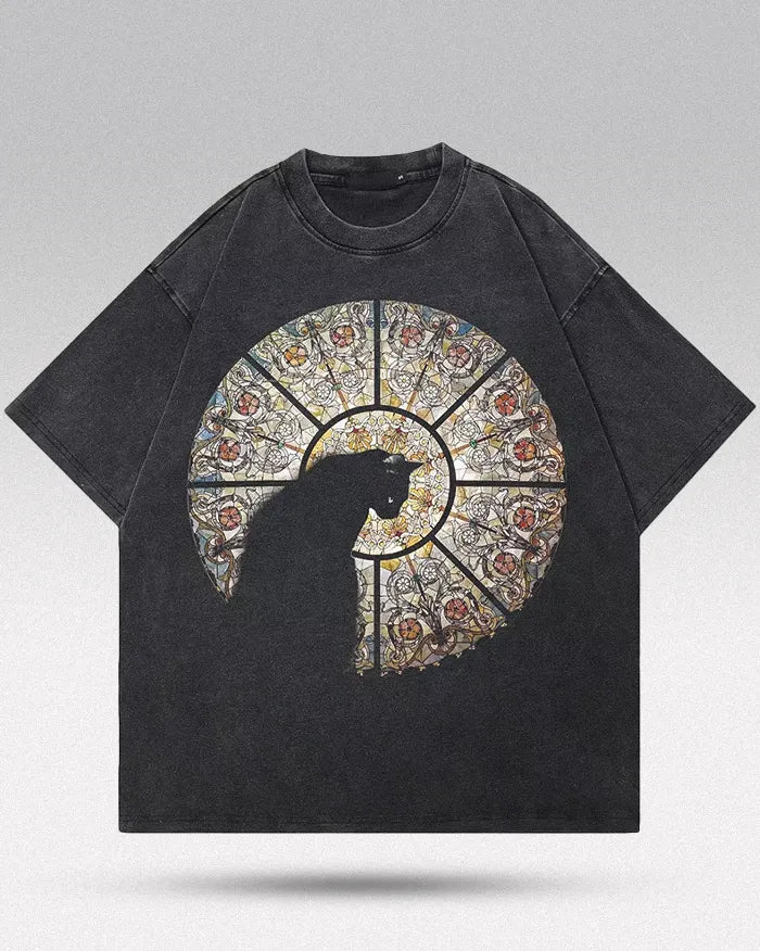 Tee Streetwear ’Black cat’ - S