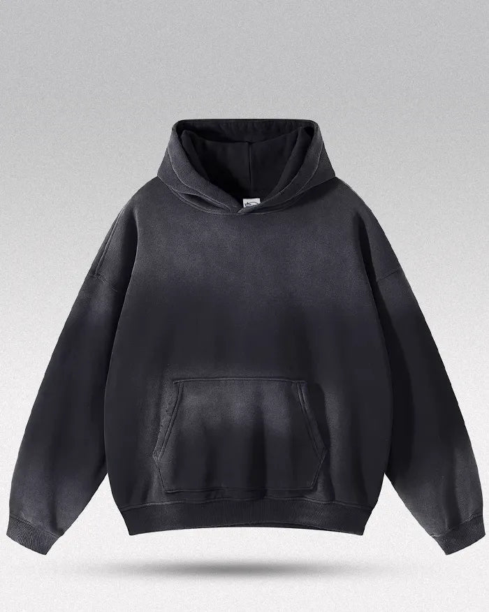 Tie dye hoodie ’Solarion’ - Charcoal / S