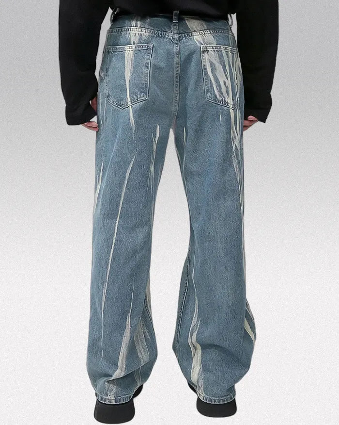 Tie Dyed jeans ’Solarflare’