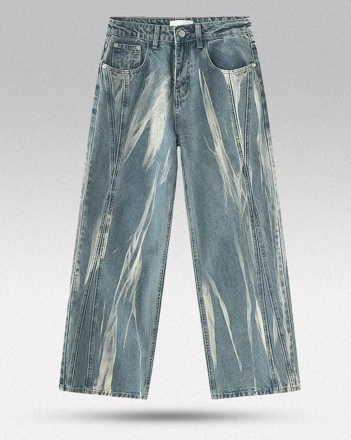 Tie Dyed jeans ’Solarflare’