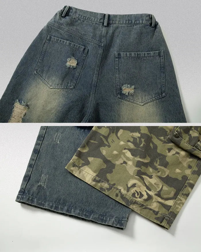 Vintage patchwork jeans ’Lynxwave’