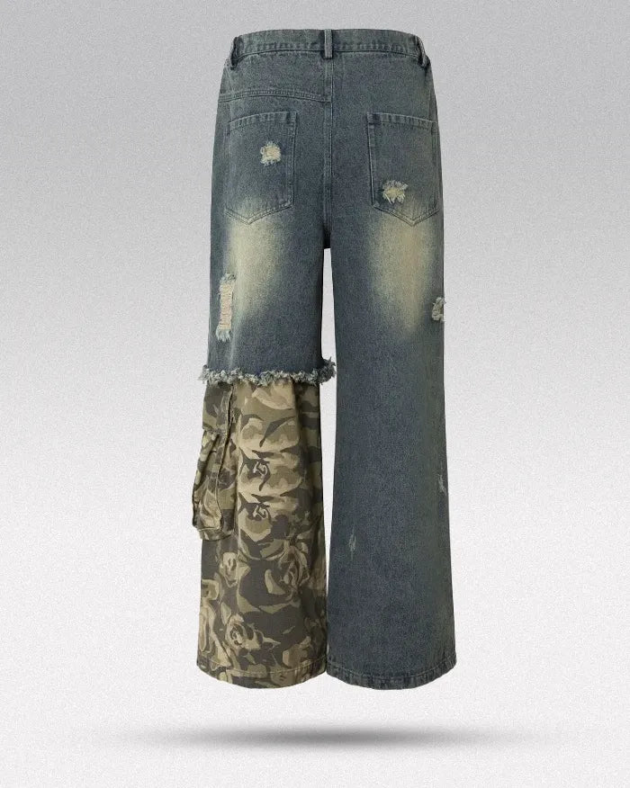 Vintage patchwork jeans ’Lynxwave’