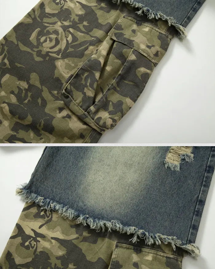 Vintage patchwork jeans ’Lynxwave’