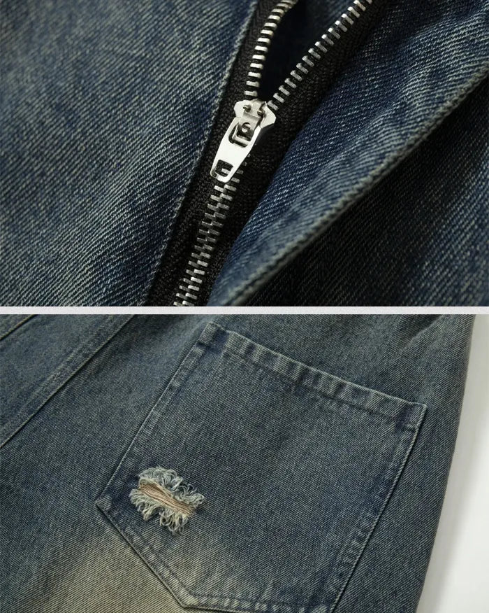 Vintage patchwork jeans ’Lynxwave’