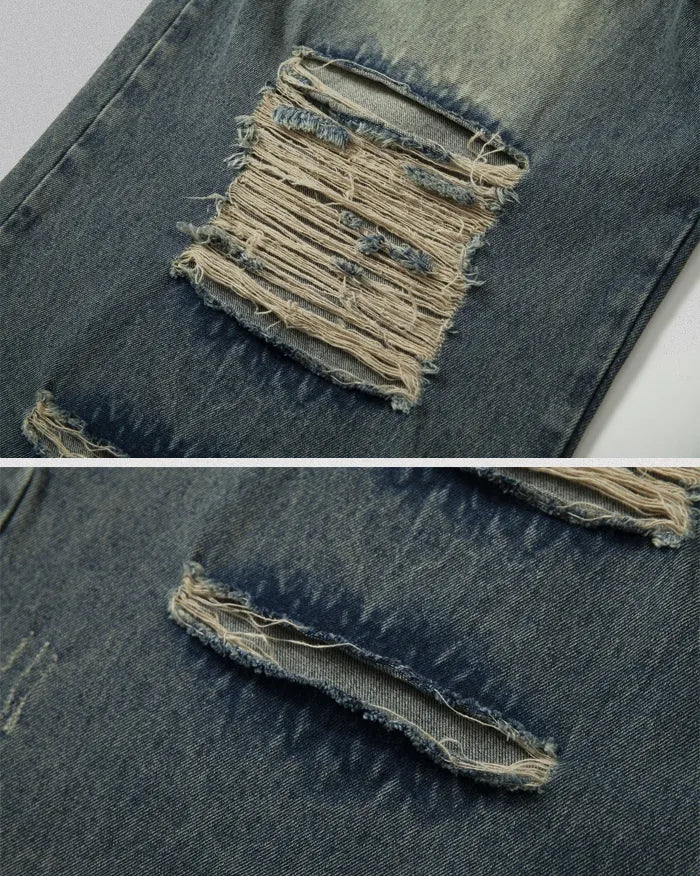 Vintage patchwork jeans ’Lynxwave’