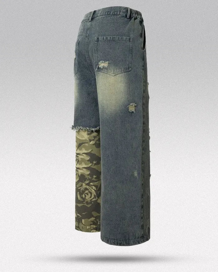Vintage patchwork jeans ’Lynxwave’