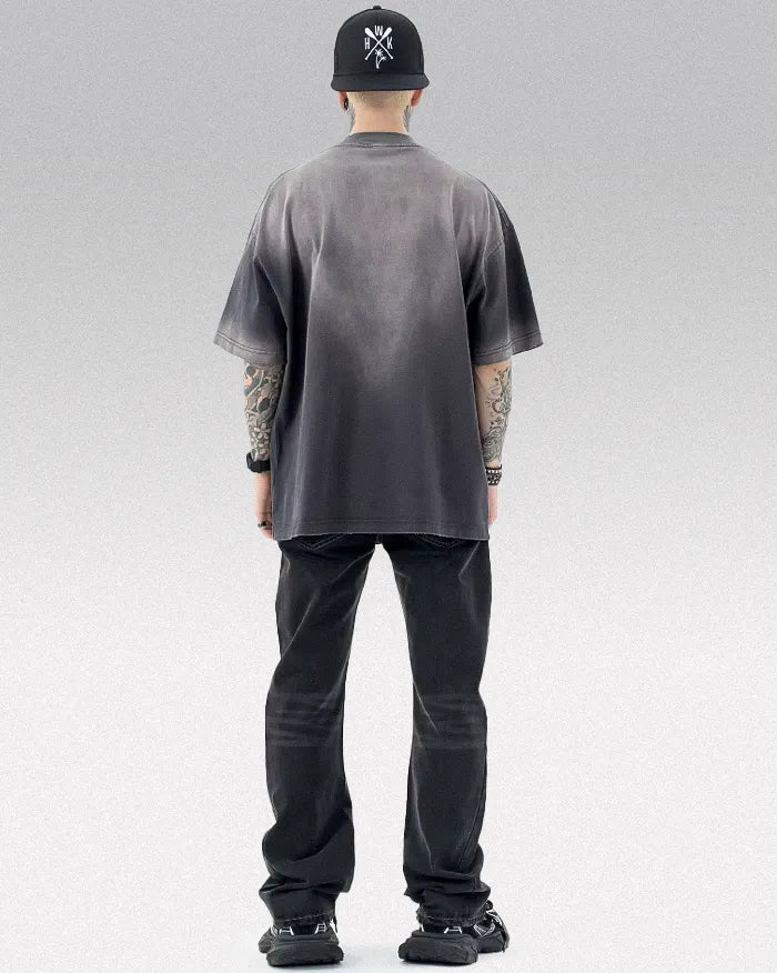 Vintage wash tee ’Oblivion’