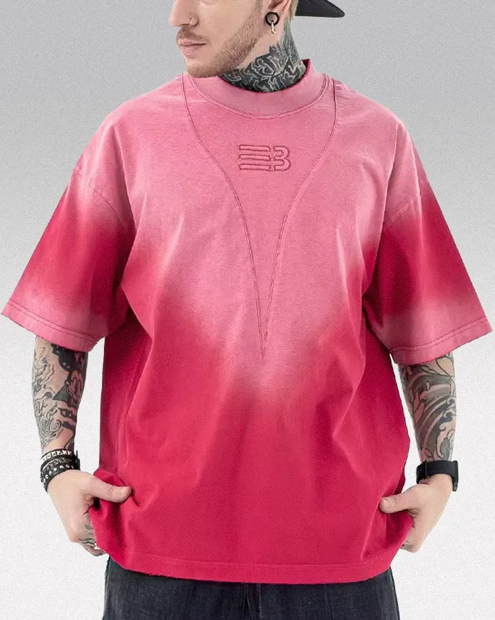 Vintage wash tee ’Oblivion’ - Red / M