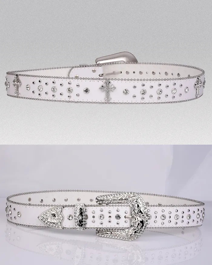 White Y2k belt ’Cryo’