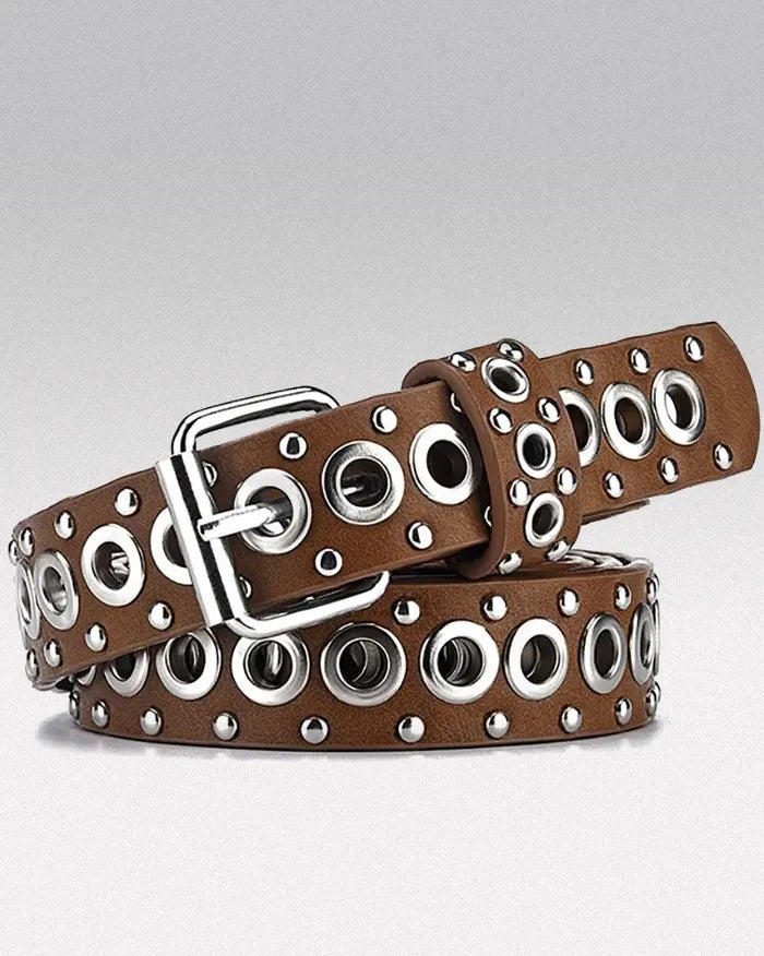 Women Y2k belt ’Eonflux’ Brown